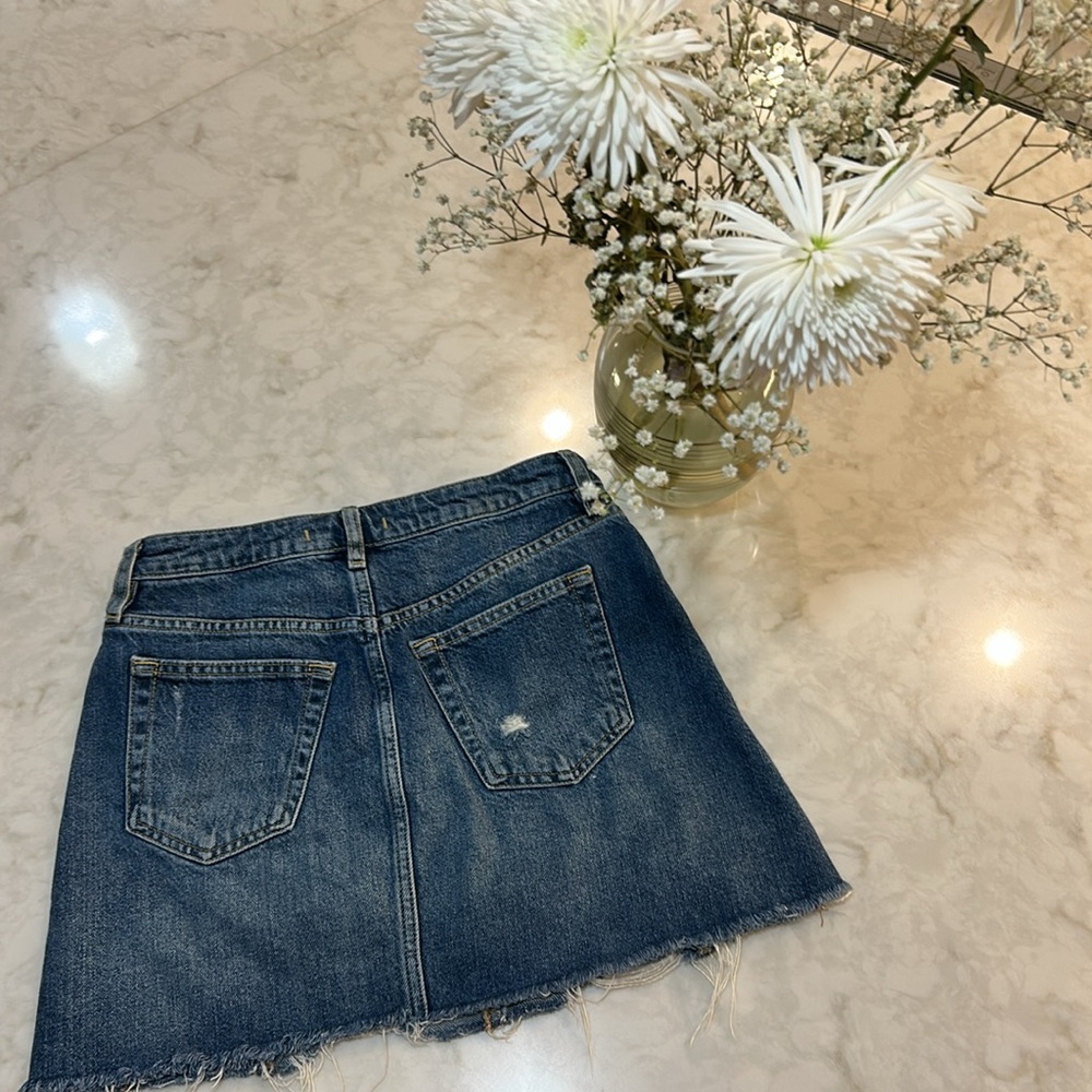 We the Free Distressed Denim Mini Skirt - Picture 6 of 8